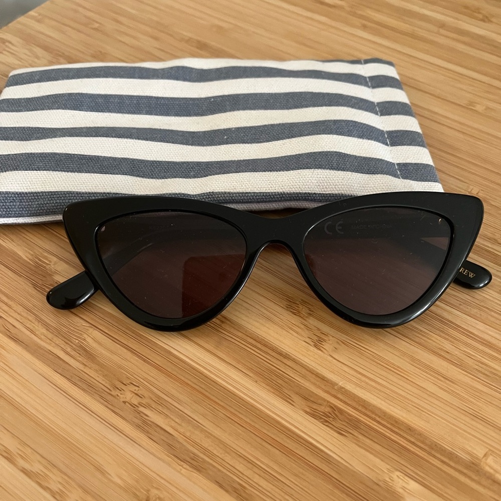 J. Crew Bungalow black cateye sunglasses